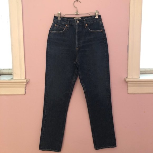 AGOLDE Remy High Rise Straight Jeans Wink Wash EUC - Picture 3 of 8